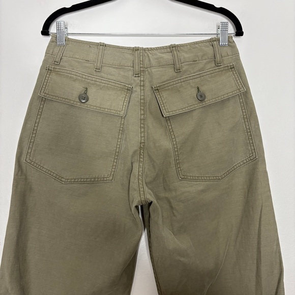 NWT Imogene And Willie Blake Military Trouser Pants Straight Olive Green Size S - Picture 10 of 11